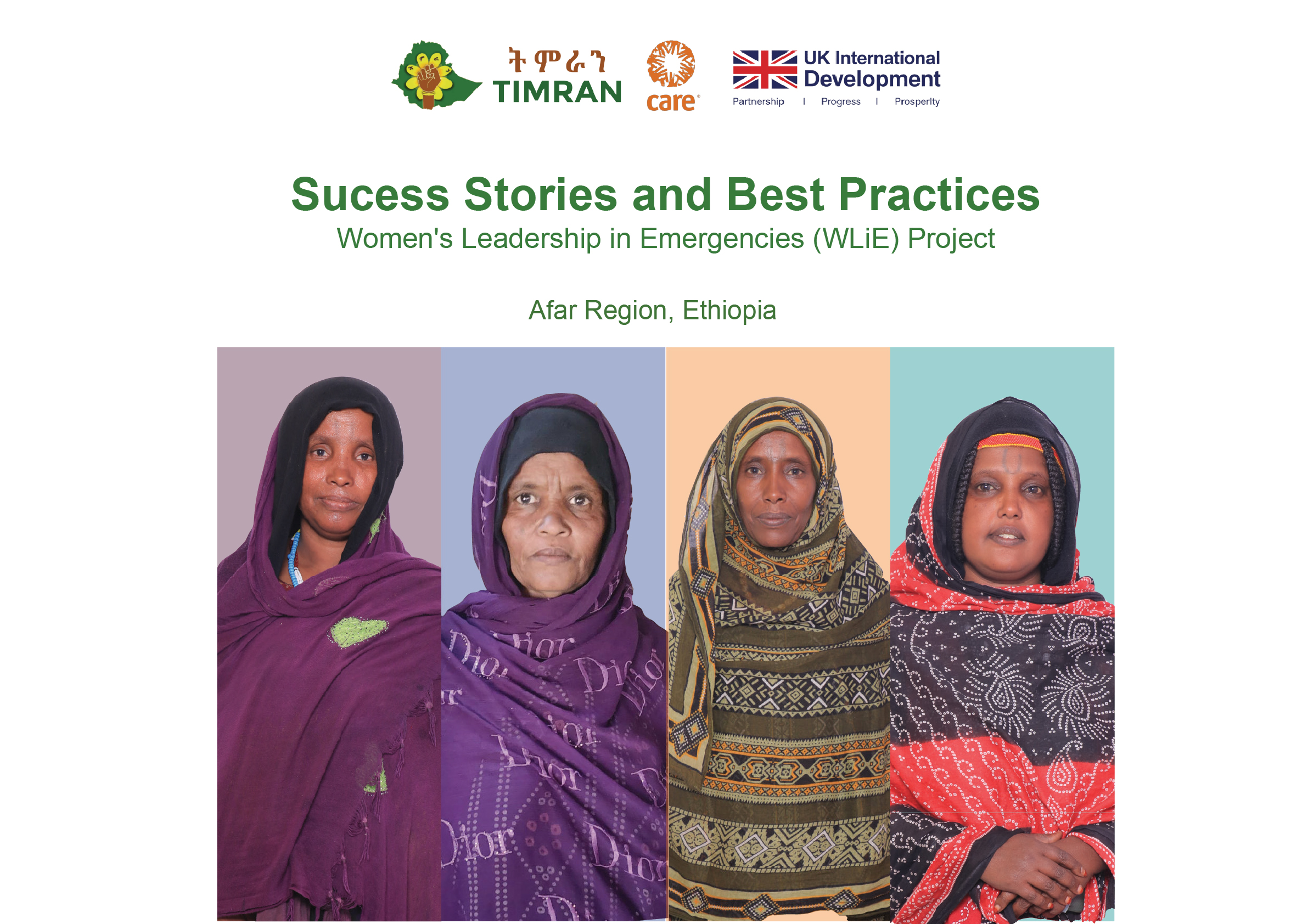 Women's Leadership in Emergencies (WLiE) - "Success Stories and Best Practices" Booklet